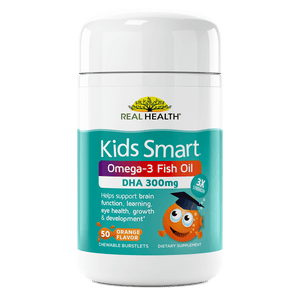 Kids Smart Hi DHA Omega-3 Fish Oil Chewable Burstlets – 30ct front of bottle